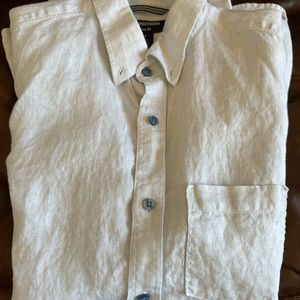 Men’s small linen button up shirt